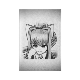 Обложка для паспорта матовая кожа с принтом Doki Doki Literature Club в городе Новоалтайск, натуральная матовая кожа | размер 19,3 х 13,7 см; прозрачные пластиковые крепления | anime | doki doki literature club | monika | natsuki | sayori | yuri | аниме | доки доки | доки доки литературный клуб | моника | нацуки | саёри | юри
