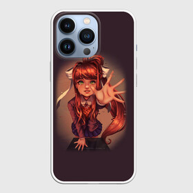 Чехол для iPhone 13 Pro с принтом Моника. (Monika) в городе Новоалтайск,  |  | Тематика изображения на принте: anime | doki doki literature club | monika | natsuki | sayori | yuri | аниме | доки доки | доки доки литературный клуб | моника | нацуки | саёри | юри
