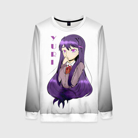 Женский свитшот 3D с принтом Doki Doki YURI в городе Новоалтайск, 100% полиэстер с мягким внутренним слоем | круглый вырез горловины, мягкая резинка на манжетах и поясе, свободная посадка по фигуре | anime | doki doki literature club | monika | natsuki | sayori | yuri | аниме | доки доки | доки доки литературный клуб | моника | нацуки | саёри | юри