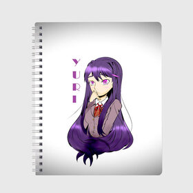 Тетрадь с принтом Doki Doki YURI в городе Новоалтайск, 100% бумага | 48 листов, плотность листов — 60 г/м2, плотность картонной обложки — 250 г/м2. Листы скреплены сбоку удобной пружинной спиралью. Уголки страниц и обложки скругленные. Цвет линий — светло-серый
 | Тематика изображения на принте: anime | doki doki literature club | monika | natsuki | sayori | yuri | аниме | доки доки | доки доки литературный клуб | моника | нацуки | саёри | юри