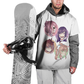 Накидка на куртку 3D с принтом Doki Doki Literature Club в городе Новоалтайск, 100% полиэстер |  | anime | doki doki literature club | monika | natsuki | sayori | yuri | аниме | доки доки | доки доки литературный клуб | моника | нацуки | саёри | юри