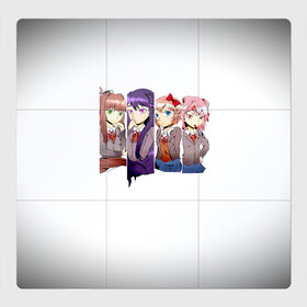 Магнитный плакат 3Х3 с принтом Doki Doki Literature Club в городе Новоалтайск, Полимерный материал с магнитным слоем | 9 деталей размером 9*9 см | Тематика изображения на принте: anime | doki doki literature club | monika | natsuki | sayori | yuri | аниме | доки доки | доки доки литературный клуб | моника | нацуки | саёри | юри