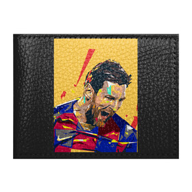 Обложка для студенческого билета с принтом Super Messi в городе Новоалтайск, натуральная кожа | Размер: 11*8 см; Печать на всей внешней стороне | Тематика изображения на принте: argentina | barca | barcelona | football | lionel | messi | spain | sport | аргентина | барса | барселона | гол | золотой мяч | игрок | испания | камп ноу | лионель | месси | мяч | спорт | тренер | футбол | чемпион |