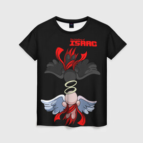 Женская футболка 3D с принтом The Binding of isaac Angels в городе Новоалтайск, 100% полиэфир ( синтетическое хлопкоподобное полотно) | прямой крой, круглый вырез горловины, длина до линии бедер | binding | gabriel | isaac | monsters | uriel | гавриил | исаак | монстры | уриил