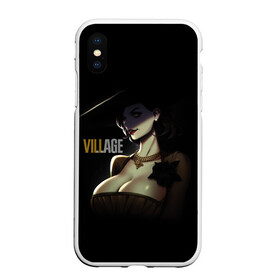 Чехол для iPhone XS Max матовый с принтом Resident Evil Village Вампирша в городе Новоалтайск, Силикон | Область печати: задняя сторона чехла, без боковых панелей | Тематика изображения на принте: 8 | dimitresku | games | horror | new | resident evil | umbrella | vampire | village | вампир | деревня | димитреску | игра | лого | надпись | обитель зла | резидент | хоррор | эвил