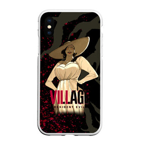 Чехол для iPhone XS Max матовый с принтом Resident Evil Village Blood в городе Новоалтайск, Силикон | Область печати: задняя сторона чехла, без боковых панелей | Тематика изображения на принте: 8 | blood | dimitresku | games | horror | new | resident evil | umbrella | vampire | village | вампир | деревня | димитреску | игра | кровь | лого | надпись | обитель зла | резидент | хоррор | щупальца | эвил