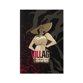 Обложка для паспорта матовая кожа с принтом Resident Evil Village Blood в городе Новоалтайск, натуральная матовая кожа | размер 19,3 х 13,7 см; прозрачные пластиковые крепления | 8 | blood | dimitresku | games | horror | new | resident evil | umbrella | vampire | village | вампир | деревня | димитреску | игра | кровь | лого | надпись | обитель зла | резидент | хоррор | щупальца | эвил