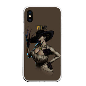 Чехол для iPhone XS Max матовый с принтом Resident Evil Lady Dumitrescu в городе Новоалтайск, Силикон | Область печати: задняя сторона чехла, без боковых панелей | 8 | dimitresku | games | horror | new | resident evil | umbrella | vampire | village | вампир | деревня | димитреску | игра | лого | надпись | обитель зла | резидент | хоррор | эвил