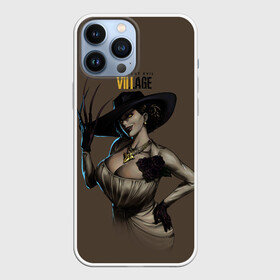Чехол для iPhone 13 Pro Max с принтом Resident Evil Lady Dumitrescu в городе Новоалтайск,  |  | Тематика изображения на принте: 8 | dimitresku | games | horror | new | resident evil | umbrella | vampire | village | вампир | деревня | димитреску | игра | лого | надпись | обитель зла | резидент | хоррор | эвил