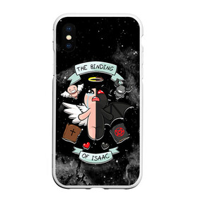 Чехол для iPhone XS Max матовый с принтом Sides of Isaac в городе Новоалтайск, Силикон | Область печати: задняя сторона чехла, без боковых панелей | binding | game | games | hell | isaac | the binding of isaac | ад | жертвоприношение исаака | игра | игры | исаак
