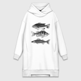Платье-худи хлопок с принтом караси в городе Новоалтайск,  |  | ocean | sea | sea animal | графика | карась | море | океан | река | рисунок рыбы | рыба | рыбалка