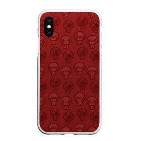 Чехол для iPhone XS Max матовый с принтом Isaacs pattern в городе Новоалтайск, Силикон | Область печати: задняя сторона чехла, без боковых панелей | binding | game | games | hell | isaac | the binding of isaac | ад | жертвоприношение исаака | игра | игры | исаак