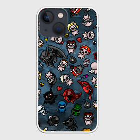 Чехол для iPhone 13 mini с принтом Узор Исаака в городе Новоалтайск,  |  | binding | game | games | hell | isaac | the binding of isaac | ад | жертвоприношение исаака | игра | игры | исаак