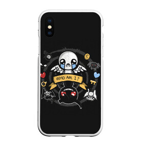 Чехол для iPhone XS Max матовый с принтом Who am i в городе Новоалтайск, Силикон | Область печати: задняя сторона чехла, без боковых панелей | binding | game | games | hell | isaac | the binding of isaac | ад | жертвоприношение исаака | игра | игры | исаак