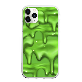 Чехол для iPhone 11 Pro матовый с принтом Green Slime в городе Новоалтайск, Силикон |  | drips | green | slime | желе | зелёный | слайм