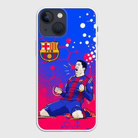Чехол для iPhone 13 mini с принтом ЛУИС СУАРЕС   БАРСЕЛОНА в городе Новоалтайск,  |  | barcelona | football | luis suarez | sport | uefa | барселона | луис суарес | спорт | уефа. | футбол