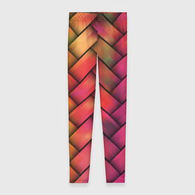 Леггинсы 3D с принтом Colorful weave в городе Новоалтайск, 80% полиэстер, 20% эластан | Эластичный пояс, зауженные к низу, низкая посадка | colorful | texture | twist | weave | красочный | плетенка | текстура