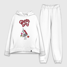 Женский костюм хлопок Oversize с принтом Green Day Unicorn в городе Новоалтайск,  |  | billie joe armstrong | green day | punk | rock | unicorn | билли джо | грин дей | панк | рок
