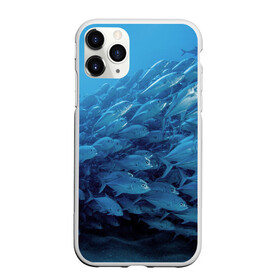 Чехол для iPhone 11 Pro Max матовый с принтом Морские рыбы в городе Новоалтайск, Силикон |  | Тематика изображения на принте: косяк | море | океан | подводный мир | рыбки | рыбы