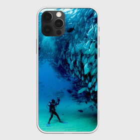 Чехол для iPhone 12 Pro Max с принтом Фото дайвинг в городе Новоалтайск, Силикон |  | дайвер | косяк | море | океан | подводный мир | рыбки | рыбы | фото дайвинг
