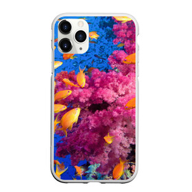 Чехол для iPhone 11 Pro Max матовый с принтом Коралловые рыбки в городе Новоалтайск, Силикон |  | Тематика изображения на принте: коралловые | море | океан | подводный мир | рифы | рыбки | рыбы