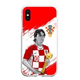 Чехол для iPhone XS Max матовый с принтом ЛУКА МОДРИЧ LUKA MODRIC в городе Новоалтайск, Силикон | Область печати: задняя сторона чехла, без боковых панелей | football | luka modric | real madrid. | sport | лука модрич | реал мадрид | сборная хорватии | спорт | футбол