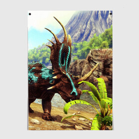 Постер с принтом Ark Survival АРК СУРВИВАЛ (+спина) (Z) в городе Новоалтайск, 100% бумага
 | бумага, плотность 150 мг. Матовая, но за счет высокого коэффициента гладкости имеет небольшой блеск и дает на свету блики, но в отличии от глянцевой бумаги не покрыта лаком | ark | ark survival evolved | dino | fittest | game | survival | survival of the fittest | unreal engine | арк сурвивал | выживание | динозавр | игры | симулятором выживания | сюрвивал | тродон | ютараптор