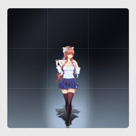 Магнитный плакат 3Х3 с принтом Doki Doki Literature Club | Monika (Z) в городе Новоалтайск, Полимерный материал с магнитным слоем | 9 деталей размером 9*9 см | Тематика изображения на принте: doki doki | doki doki literature club | monika | natsuki | sayori | team salvato | yuri | доки | доки доки | литературный клуб | моника | нацуки | саёри | тук тук | юри