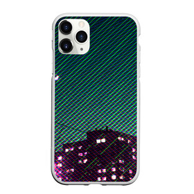 Чехол для iPhone 11 Pro Max матовый с принтом Ночной город в городе Новоалтайск, Силикон |  | Тематика изображения на принте: city | light | moon | neon | night | stripes | город | месяц | неон | ночь | полосы | фонари