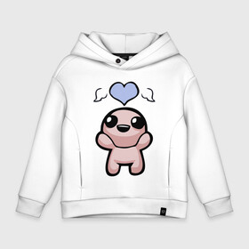 Детское худи Oversize хлопок с принтом The binding of isaac Hero в городе Новоалтайск, френч-терри — 70% хлопок, 30% полиэстер. Мягкий теплый начес внутри —100% хлопок | боковые карманы, эластичные манжеты и нижняя кромка, капюшон на магнитной кнопке | binding | hero | isaac | main | герой | главный | исаак