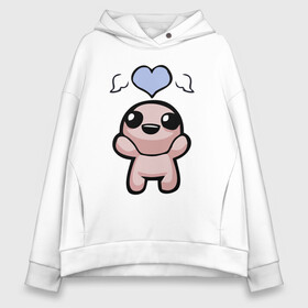 Женское худи Oversize хлопок с принтом The binding of isaac Hero в городе Новоалтайск, френч-терри — 70% хлопок, 30% полиэстер. Мягкий теплый начес внутри —100% хлопок | боковые карманы, эластичные манжеты и нижняя кромка, капюшон на магнитной кнопке | binding | hero | isaac | main | герой | главный | исаак