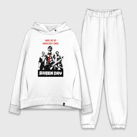 Женский костюм хлопок Oversize с принтом Green day: wake me up в городе Новоалтайск,  |  | billie joe armstrong | green day | punk | rock | wake me up | билли джо | грин дей | панк | рок