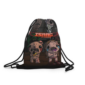 Рюкзак-мешок 3D с принтом The Binding of Isaac | Жертвоприношение Исаака (Z) в городе Новоалтайск, 100% полиэстер | плотность ткани — 200 г/м2, размер — 35 х 45 см; лямки — толстые шнурки, застежка на шнуровке, без карманов и подкладки | binding isaac | binding of isaac | the binding of isaac | голос бога | жертвоприношение исаака | исаак | компьютерная игра | маленький исаак