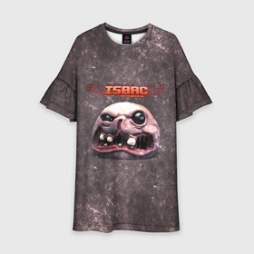 Детское платье 3D с принтом The Binding of Isaac | ГОЛОВА (Z) в городе Новоалтайск, 100% полиэстер | прямой силуэт, чуть расширенный к низу. Круглая горловина, на рукавах — воланы | binding isaac | binding of isaac | the binding of isaac | голос бога | жертвоприношение исаака | исаак | компьютерная игра | маленький исаак