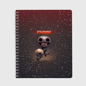 Тетрадь с принтом The Binding of Isaac | Afterbirth (Z) в городе Новоалтайск, 100% бумага | 48 листов, плотность листов — 60 г/м2, плотность картонной обложки — 250 г/м2. Листы скреплены сбоку удобной пружинной спиралью. Уголки страниц и обложки скругленные. Цвет линий — светло-серый
 | afterbirth | binding isaac | binding of isaac | the binding of isaac | голос бога | жертвоприношение исаака | исаак | компьютерная игра | маленький исаак