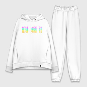 Женский костюм хлопок Oversize с принтом Rave mode on T shirt в городе Новоалтайск,  |  | rave | techno | дискотека | молодёжь | рейв | техно