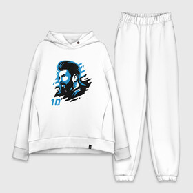 Женский костюм хлопок Oversize с принтом Messi   Argentina в городе Новоалтайск,  |  | argentina | barca | barcelona | football | lionel | messi | spain | sport | аргентина | барса | барселона | гол | золотой мяч | игрок | испания | камп ноу | лионель | месси | мяч | спорт | тренер | футбол | чемпион |