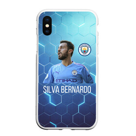 Чехол для iPhone XS Max матовый с принтом Silva Bernardo Манчестер Сити в городе Новоалтайск, Силикон | Область печати: задняя сторона чехла, без боковых панелей | manchester city | бернарду силва | манчестер сити | сборная португалии | футбол | футболист