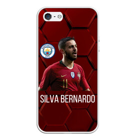 Чехол для iPhone 5/5S матовый с принтом Silva Bernardo Манчестер Сити в городе Новоалтайск, Силикон | Область печати: задняя сторона чехла, без боковых панелей | Тематика изображения на принте: manchester city | бернарду силва | манчестер сити | сборная португалии | футбол | футболист