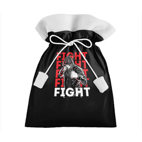 Подарочный 3D мешок с принтом FIGHT в городе Новоалтайск, 100% полиэстер | Размер: 29*39 см | Тематика изображения на принте: boxing | fight club | mma | ufc | боевые искусства | боец | бои | бойцовский клуб | бокс | боксёр | борьба | воин | единоборства | кикбоксинг | майк тайсон | мма | муай тай | мухаммед али | рукопашный бой | сила