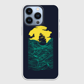 Чехол для iPhone 13 Pro с принтом Window to the Sea в городе Новоалтайск,  |  | Тематика изображения на принте: akean | clouds | dawn | sailboat | sea | seagulls | ship | storm | sunset | travel | water | waves | акеан | вода | волны | закат | корабль | море | облака | парусник | путешествие | рассвет | тучи | чайки | шторм