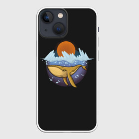 Чехол для iPhone 13 mini с принтом Whale in Ice в городе Новоалтайск,  |  | dawn | depth | glaciers | mammal | ocean | sea | sunset | water | whale | вода | глубина | закат | кит | ледники | млекопитающее | море | океан | рассвет