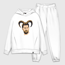 Мужской костюм хлопок OVERSIZE с принтом GOAT Messi в городе Новоалтайск,  |  | argentina | barca | barcelona | football | lionel | messi | spain | sport | аргентина | барса | барселона | гол | золотой мяч | игрок | испания | камп ноу | лионель | месси | мяч | спорт | тренер | футбол | чемпион |