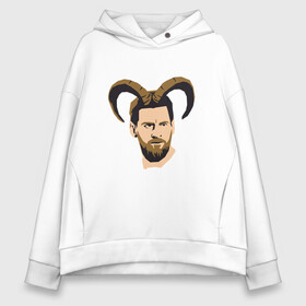 Женское худи Oversize хлопок с принтом GOAT Messi в городе Новоалтайск, френч-терри — 70% хлопок, 30% полиэстер. Мягкий теплый начес внутри —100% хлопок | боковые карманы, эластичные манжеты и нижняя кромка, капюшон на магнитной кнопке | argentina | barca | barcelona | football | lionel | messi | spain | sport | аргентина | барса | барселона | гол | золотой мяч | игрок | испания | камп ноу | лионель | месси | мяч | спорт | тренер | футбол | чемпион |