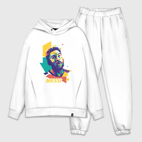 Мужской костюм хлопок OVERSIZE с принтом Color Messi в городе Новоалтайск,  |  | argentina | barca | barcelona | football | lionel | messi | spain | sport | аргентина | барса | барселона | гол | золотой мяч | игрок | испания | камп ноу | лионель | месси | мяч | спорт | тренер | футбол | чемпион |