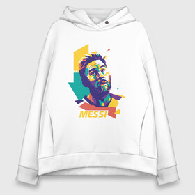 Женское худи Oversize хлопок с принтом Color Messi в городе Новоалтайск, френч-терри — 70% хлопок, 30% полиэстер. Мягкий теплый начес внутри —100% хлопок | боковые карманы, эластичные манжеты и нижняя кромка, капюшон на магнитной кнопке | argentina | barca | barcelona | football | lionel | messi | spain | sport | аргентина | барса | барселона | гол | золотой мяч | игрок | испания | камп ноу | лионель | месси | мяч | спорт | тренер | футбол | чемпион |