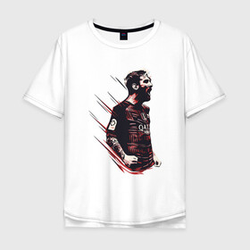 Мужская футболка хлопок Oversize с принтом Messi The Best в городе Новоалтайск, 100% хлопок | свободный крой, круглый ворот, “спинка” длиннее передней части | argentina | barca | barcelona | football | lionel | messi | spain | sport | аргентина | барса | барселона | гол | золотой мяч | игрок | испания | камп ноу | лионель | месси | мяч | спорт | тренер | футбол | чемпион |
