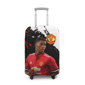 Чехол для чемодана 3D с принтом Manchester United: Рашфорд. в городе Новоалтайск, 86% полиэфир, 14% спандекс | двустороннее нанесение принта, прорези для ручек и колес | fc | fcmu | football | football club | manchester united | marcus rashford | red devils | sport | красные дьяволы | манчестер юнайтед | маркус рашфорд | спорт | фк | фкмю | футбол | футбольный клуб