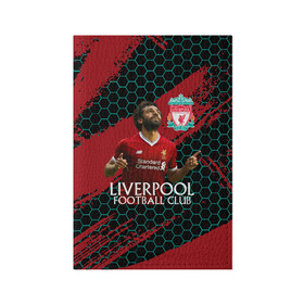Обложка для паспорта матовая кожа с принтом Liverpool: Мохамед Салах. в городе Новоалтайск, натуральная матовая кожа | размер 19,3 х 13,7 см; прозрачные пластиковые крепления | lfc | liverpool | mohamed salah | sport | ynwa | ливерпуль | лфк | мохамед салах | спорт