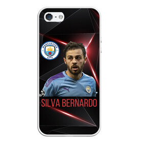 Чехол для iPhone 5/5S матовый с принтом Silva Bernardo Манчестер Сити в городе Новоалтайск, Силикон | Область печати: задняя сторона чехла, без боковых панелей | manchester city | бернарду силва | манчестер сити | сборная португалии | футбол | футболист